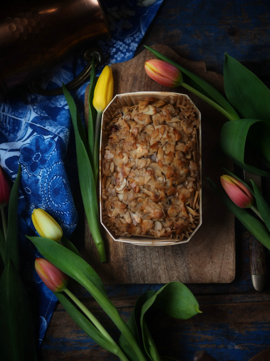 Caramel Almond & Marzipan Cake